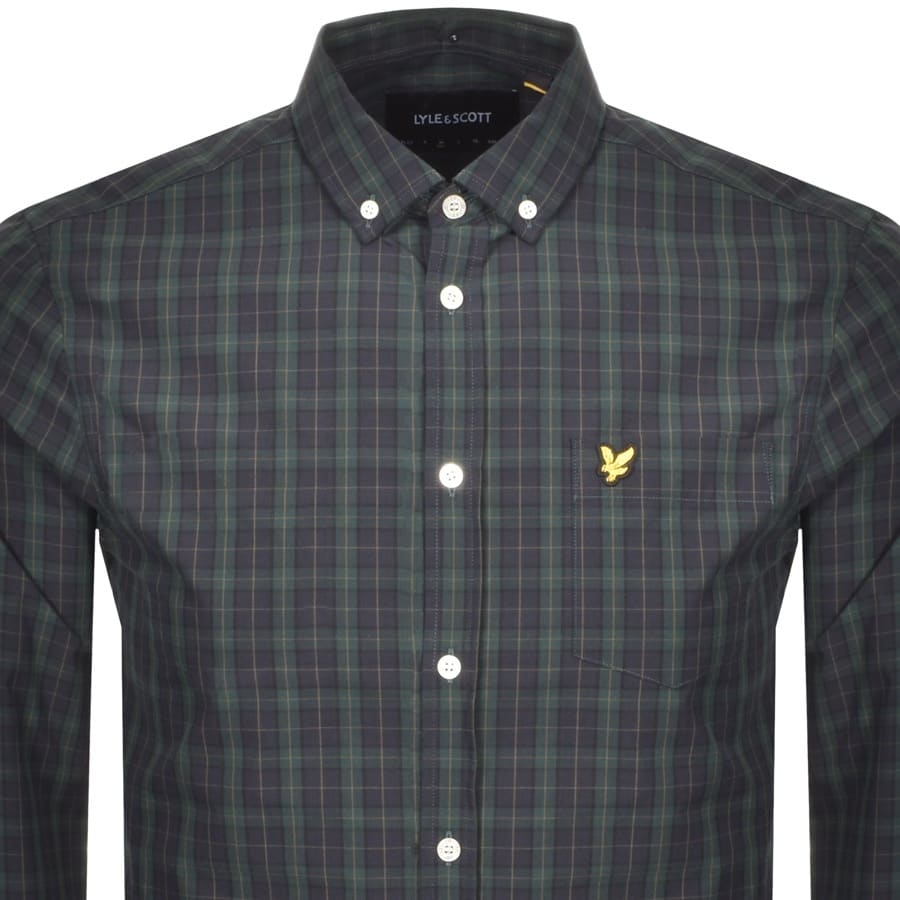 Alternative Image for ProductLyle And Scott Poplin Long Sleeve Shirt Green2
